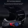 X7 Motorcycle Helmet Bluetooth Headset Riding Navigation Listening Song Soft Hard Wheat (Red) - Image 8