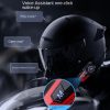 X7 Motorcycle Helmet Bluetooth Headset Riding Navigation Listening Song Soft Hard Wheat (Red) - Image 9