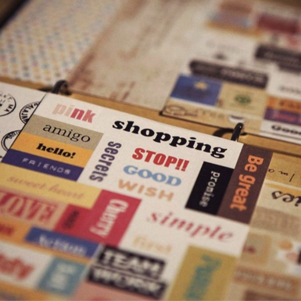 6 PCS / Set Sticker Retro Postmark Handmade Scrapbook Decoration Sticker - Image 4