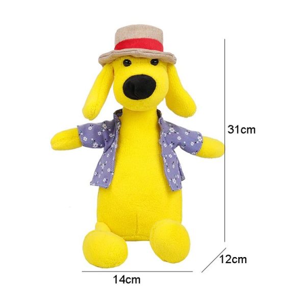 Cartoon Plush Doll Shoulder Bag Cute Puppy Crossbody Bag, Style: Puppy Yellow - Image 3