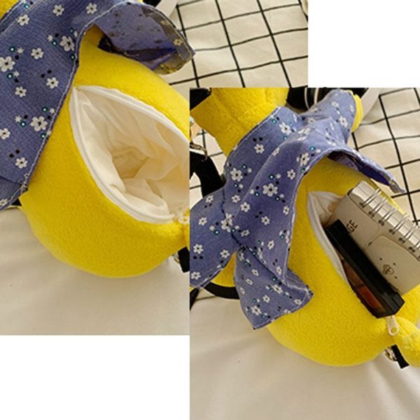 Cartoon Plush Doll Shoulder Bag Cute Puppy Crossbody Bag, Style: Puppy Yellow - Image 5
