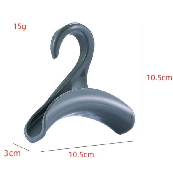 5pcs Wardrobe Hook Hat and Scarf Storage Rack Bag Anti-deformation Arch Hanger (White) - Image 2