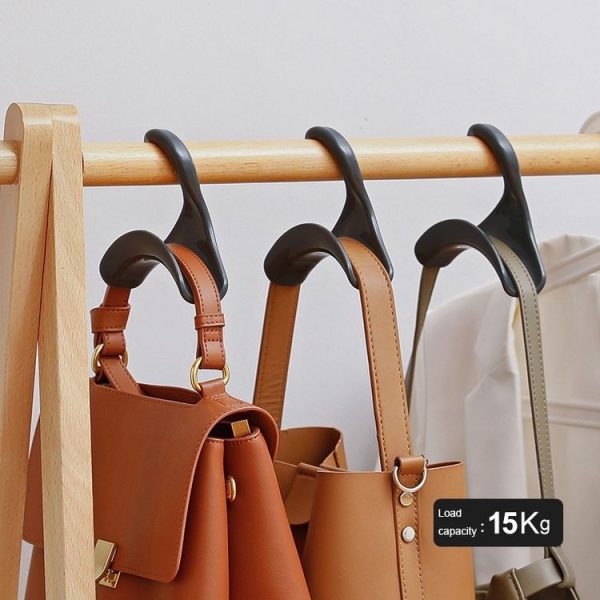 5pcs Wardrobe Hook Hat and Scarf Storage Rack Bag Anti-deformation Arch Hanger (White) - Image 3