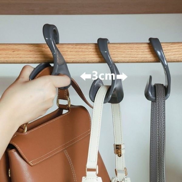5pcs Wardrobe Hook Hat and Scarf Storage Rack Bag Anti-deformation Arch Hanger (White) - Image 4