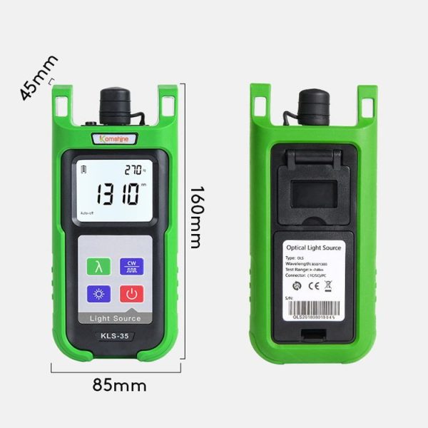 Komshine Handheld Laser Light Source Fiber Tester with LED Backlight, Model: KLS-35-S - Image 2