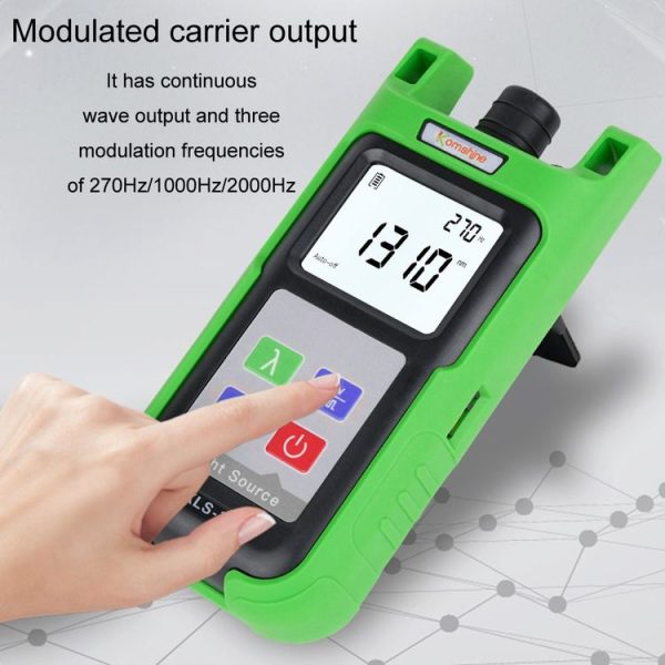 Komshine Handheld Laser Light Source Fiber Tester with LED Backlight, Model: KLS-35-S - Image 3