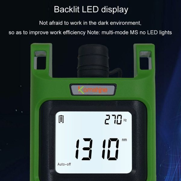 Komshine Handheld Laser Light Source Fiber Tester with LED Backlight, Model: KLS-35-S - Image 6