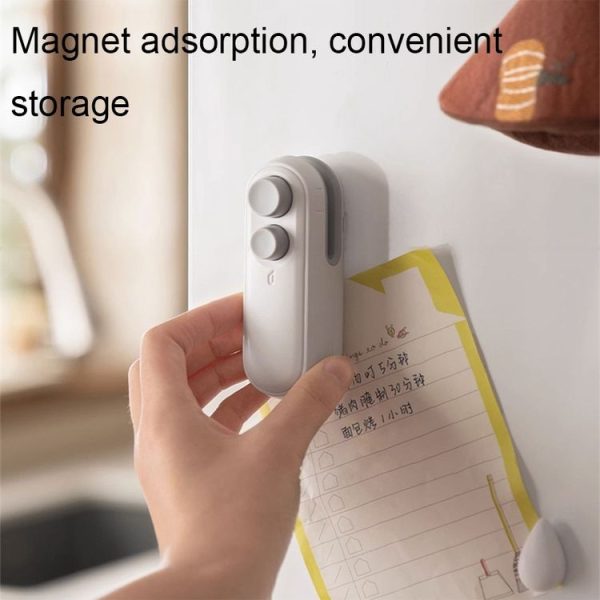Small 2-in-1 Rechargeable Magnetic Snack Sealer Household Mini Sealing Machine (Green) - Image 8