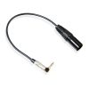 0.3m 90 Degree 3.5mm Stereo TRS Male to XLR 3Pin Male Audio Cable (Black) - Image 2