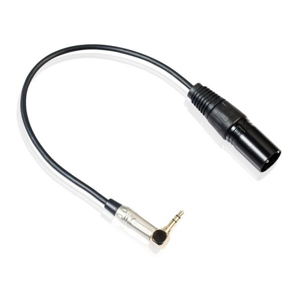 0.3m 90 Degree 3.5mm Stereo TRS Male to XLR 3Pin Male Audio Cable (Black) - Image 2