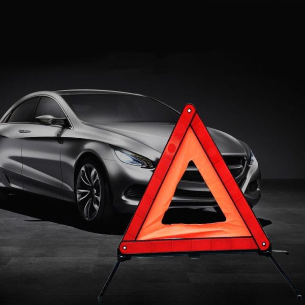 Foldable Car Warning Sign Tripod Automobile Emergency Reflective Triangular Holder - Image 6