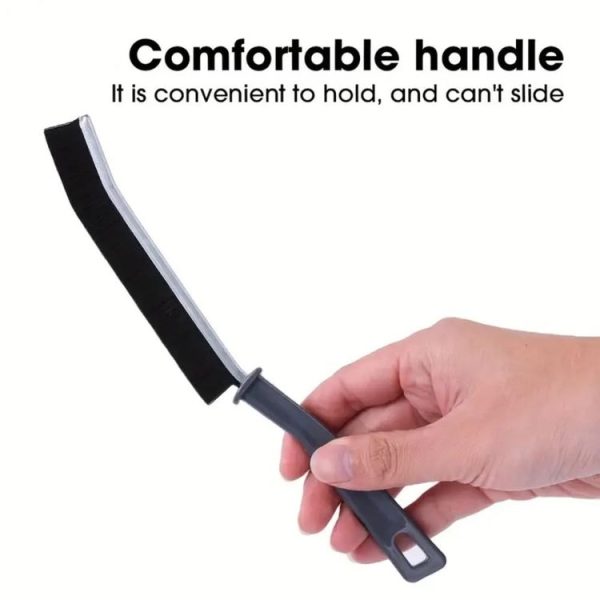 Bathroom Kitchen Tile Corner Cleaning Brush Multifunctional Window Crevice Groove Stiff Brush (White) - Image 3