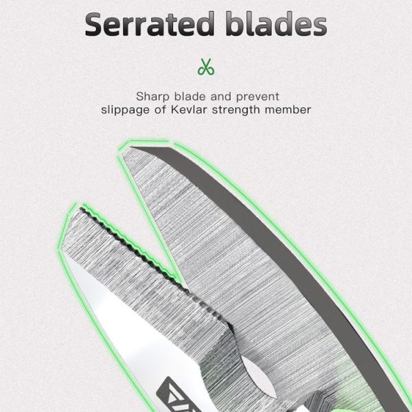 KomShine Stainless Steel Kevlar Serrated Fiber Optic Stripping Scissors (KS-K2) - Image 4