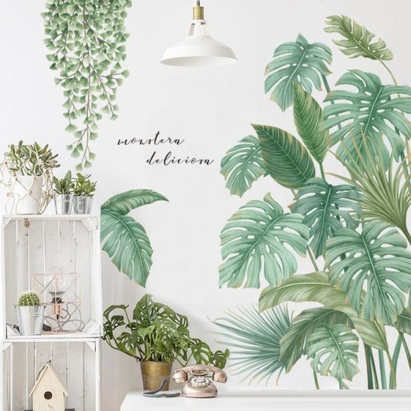 2pcs / Set 30x90cm Plant Wall Stickers Garden Fresh Room Door Decorative Stickers - Image 5
