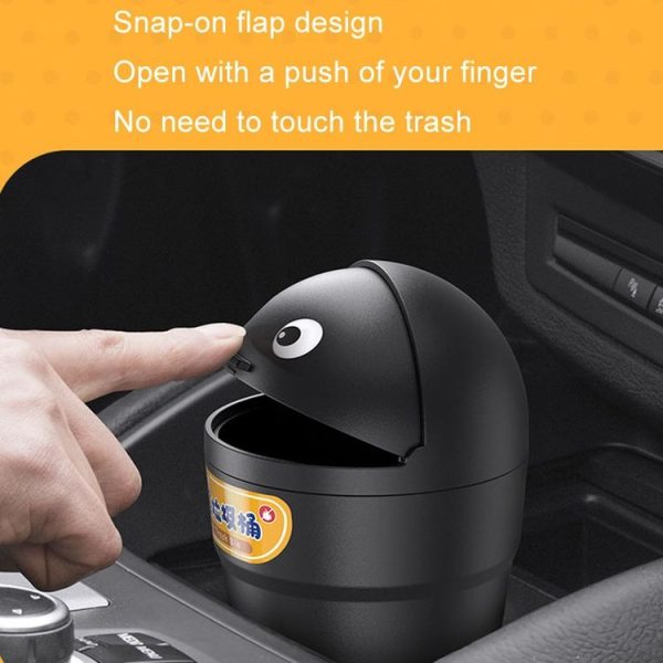 SHUNWEI SD-1610 Universal Car Trash Can Auto Organizer Storage Box (Black) - Image 5