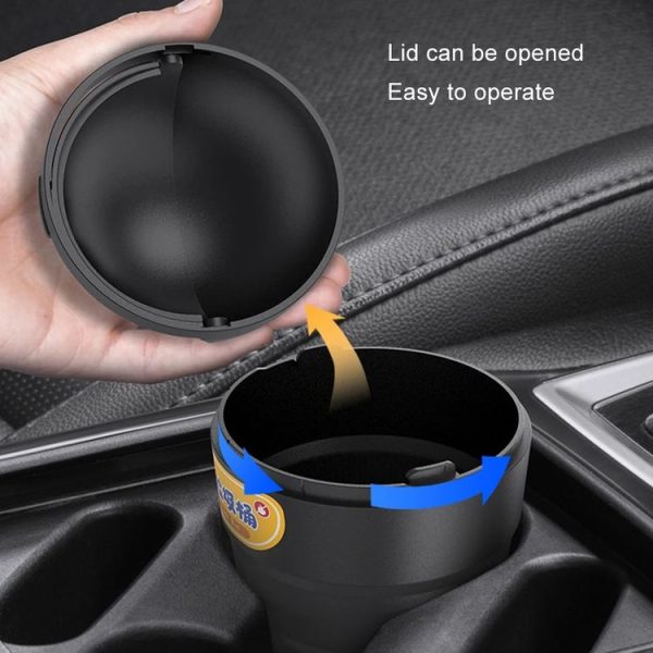 SHUNWEI SD-1610 Universal Car Trash Can Auto Organizer Storage Box (Black) - Image 6