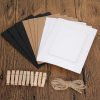 10pcs / Set DIY Photo Gallery Wall Mounted Paper Photo Frame With Twine Clip, Size: 3 inch (White) - Image 2