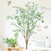 Plant Background Wall Stickers Living Room Sofa Decorative Decals (Green)