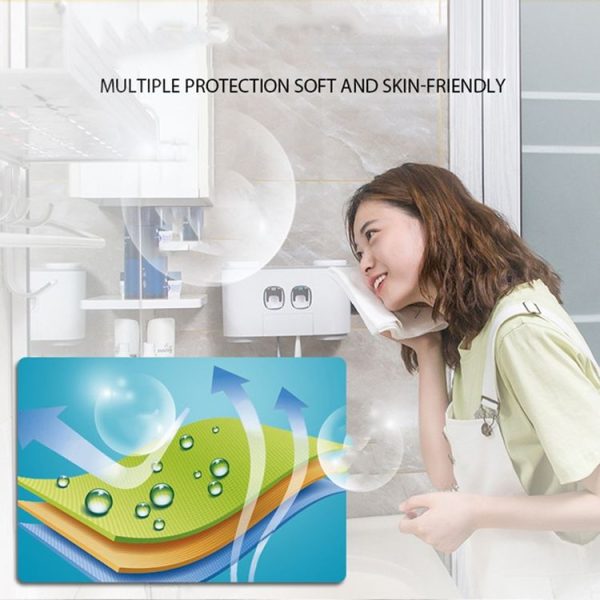 5pcs 30cmx60cm Pearl Pattern Travelling Cotton Disposable Face Towel Bagged Washcloths (Green Packaging) - Image 7
