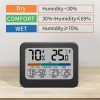 Indoor Temperature And Humidity Monitor LCD Digital Thermometer Hygrometer Weather Station - Image 5