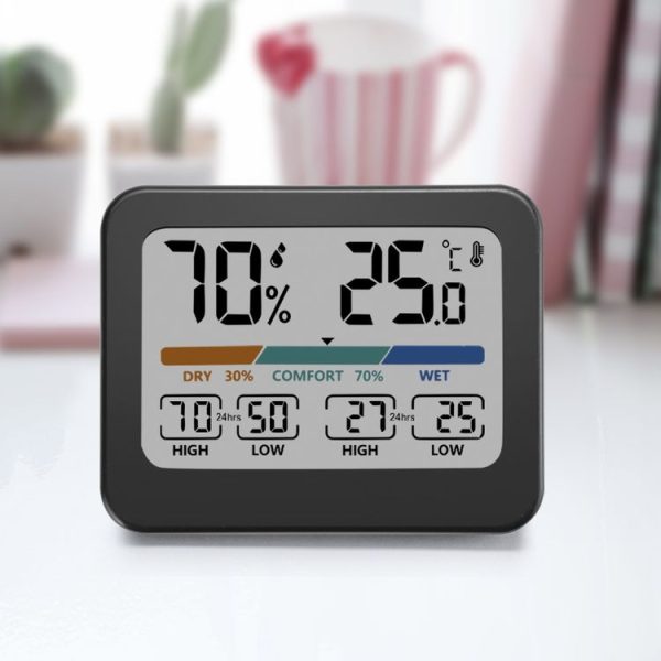 Indoor Temperature And Humidity Monitor LCD Digital Thermometer Hygrometer Weather Station - Image 7