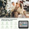 Indoor Temperature And Humidity Monitor Thermometer Hygrometer With Perpetual Calendar - Image 4