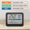 Indoor Temperature And Humidity Monitor Thermometer Hygrometer With Perpetual Calendar - Image 5