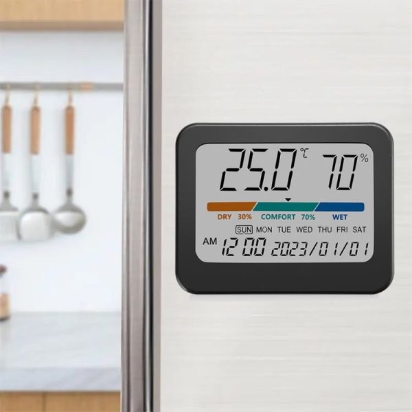 Indoor Temperature And Humidity Monitor Thermometer Hygrometer With Perpetual Calendar - Image 7
