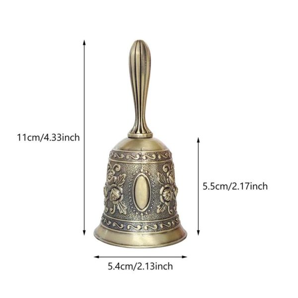 Rose Hand Shaking Bells Metal Crafts Ornaments Bar Bells (Tin) - Image 3