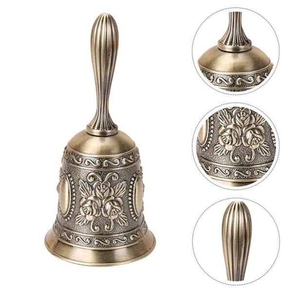 Rose Hand Shaking Bells Metal Crafts Ornaments Bar Bells (Tin) - Image 4