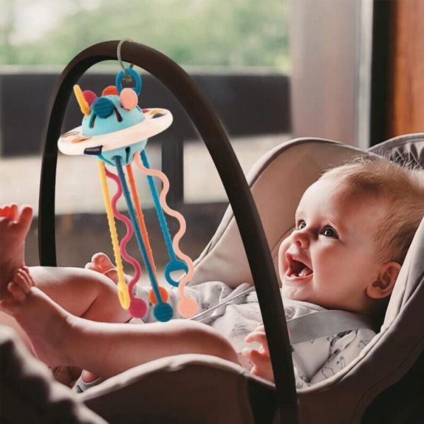 Baby Puzzle Fun Finger Pumping Toys Enlightenment Early Teaching Toys, Style: Octopus (Blue) - Image 8