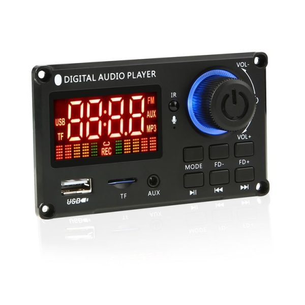 100W 12V TPA3116 Color Screen Power Amplifier Bluetooth Decoder Board With Recording Call (Small Remote Control) - Image 2