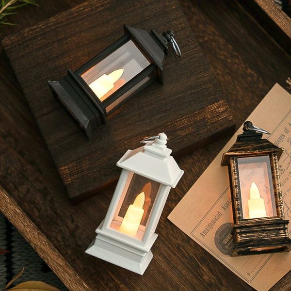 LED Electronic Candlelight Christmas Decoration Retro Mini Horse Lantern (Copper Color) - Image 4