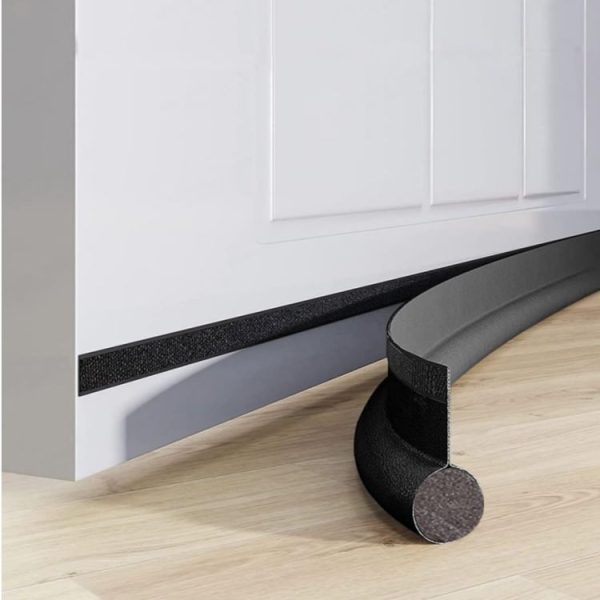 Door Bottom Seal Strip Door Seam Soundproof Windproof Sticker Door Foot Down Gap Self-Adhesive Blocking Strip (Unilateral Brown) - Image 10