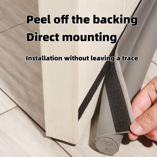 Door Bottom Seal Strip Door Seam Soundproof Windproof Sticker Door Foot Down Gap Self-Adhesive Blocking Strip (Unilateral Brown) - Image 6