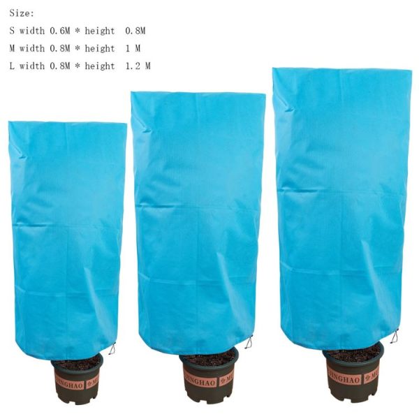 Non-woven Fabric Tree Anti-freeze Cover Winter Plant Protective Bag, Size: 60 x 80cm (Blue) - Image 2