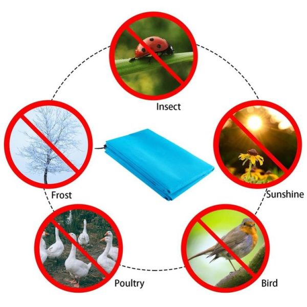 Non-woven Fabric Tree Anti-freeze Cover Winter Plant Protective Bag, Size: 60 x 80cm (Blue) - Image 4