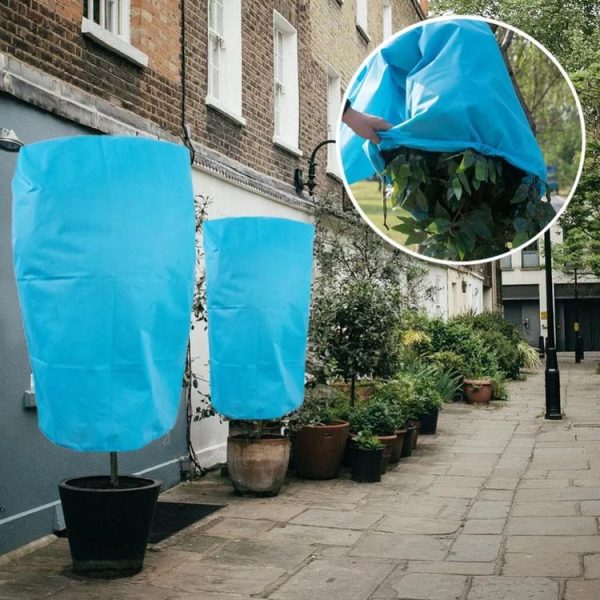 Non-woven Fabric Tree Anti-freeze Cover Winter Plant Protective Bag, Size: 60 x 80cm (Blue) - Image 6