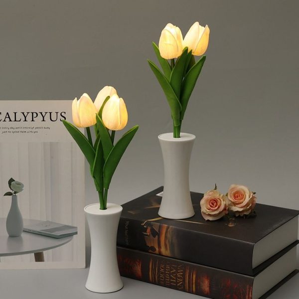 1.5V Tulip LED Night Light Indoor Decoration Sleeping Lamp Simulation Flower Ambient Light - Image 6