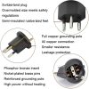 HD-153 With Lock EU To Switzerland Convertible Plug With Ground Wire Travel Adaptor - Image 5