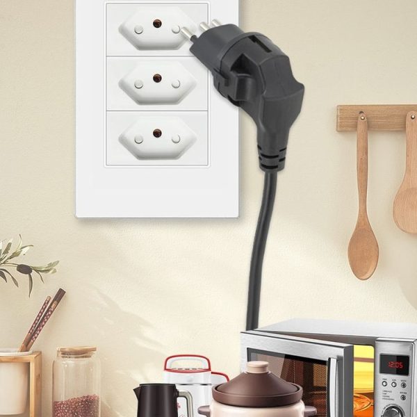 HD-153 With Lock EU To Switzerland Convertible Plug With Ground Wire Travel Adaptor - Image 6