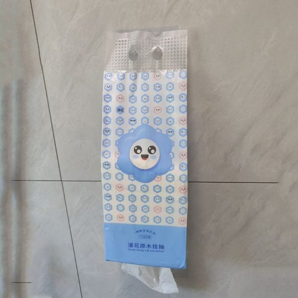 30pcs / Pack Double Hook for Paper Towels Plastic Traceless Sticky Hook (Transparent) - Image 4