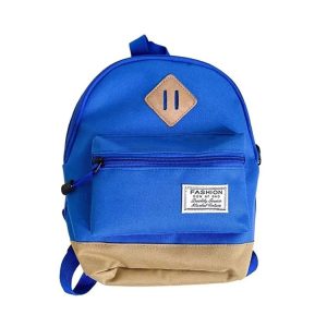 3-6 Year Old Kindergarten Children School Bag Simple Design Shoulder Bag (Blue)