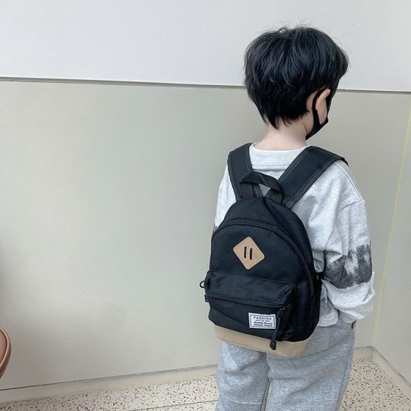 3-6 Year Old Kindergarten Children School Bag Simple Design Shoulder Bag (Blue) - Image 7