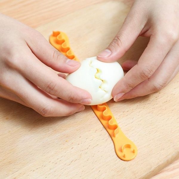 2pcs / Set Lace Egg Cutter DIY Egg Mold Kitchen Salad Making Tools - Image 8
