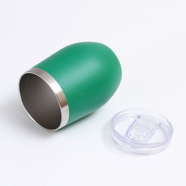 12oz 354ML Stainless Steel Eggshell Mug Mini U-Shape Double Layer Vacuum Insulated Cup (Pink) - Image 4