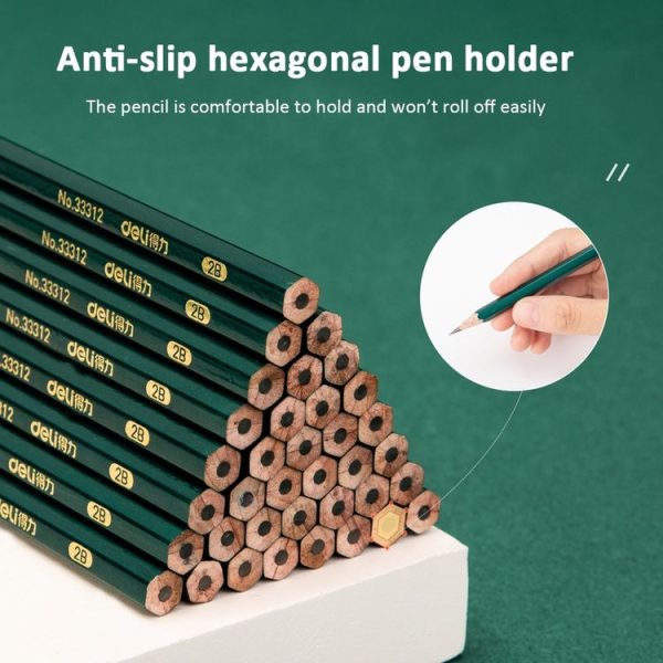 Deli 10pcs / Pack Hexagonal Pencil for Primary School Students, Spec: HB - Image 6