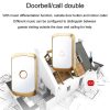 CACAZI C20 Two To Three Wireless Pager For The Elderly Home Care Waterproof Emergency Pager, EU Plug (Black) - Image 3
