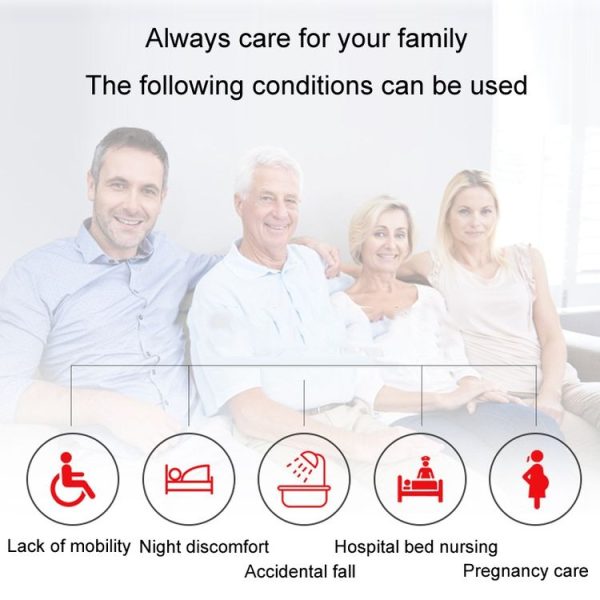 CACAZI C20 Two To Three Wireless Pager For The Elderly Home Care Waterproof Emergency Pager, EU Plug (Black) - Image 5