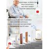 CACAZI C20 Two To Three Wireless Pager For The Elderly Home Care Waterproof Emergency Pager, EU Plug (Black) - Image 8